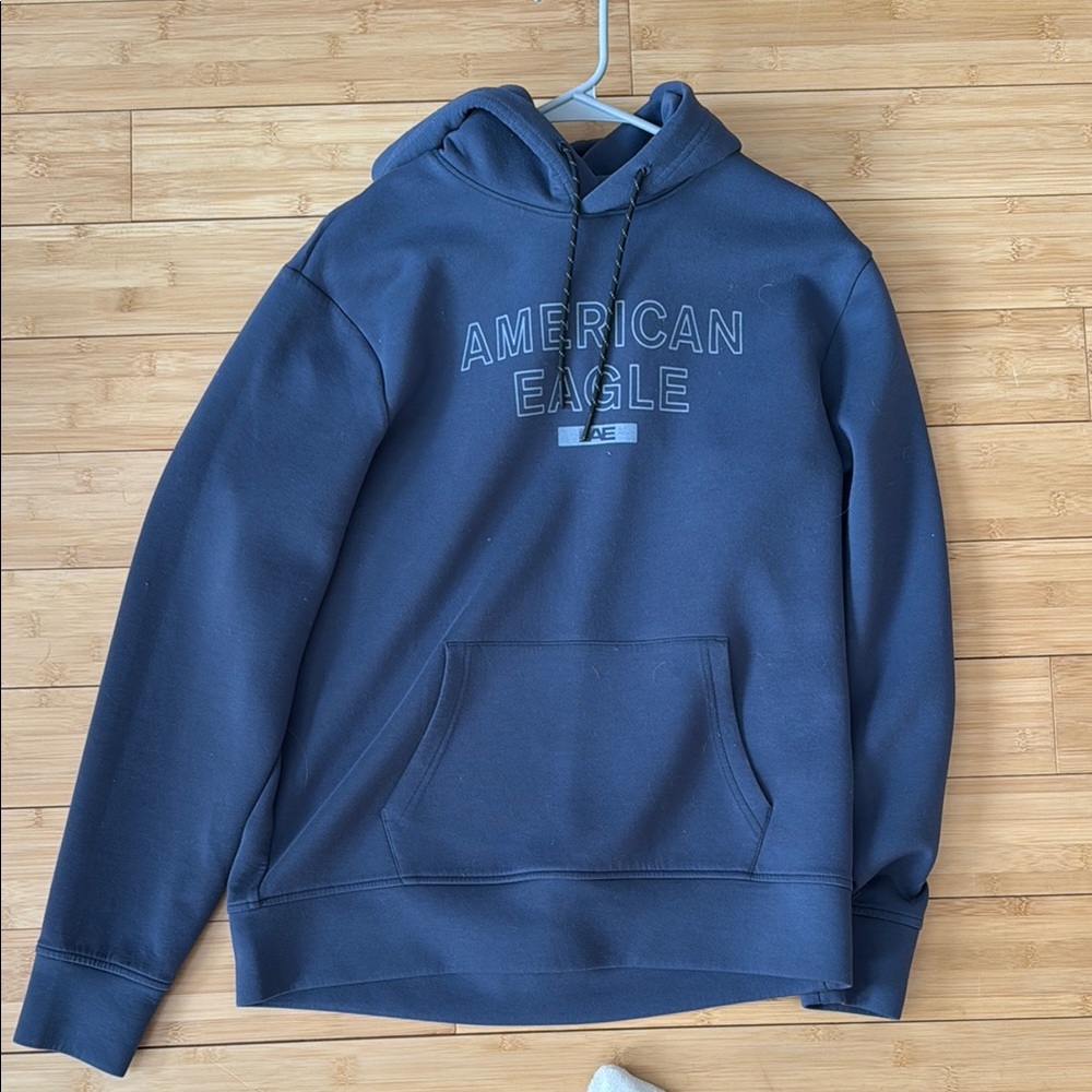 American Eagle Outfitters Men's Blue Hoodie